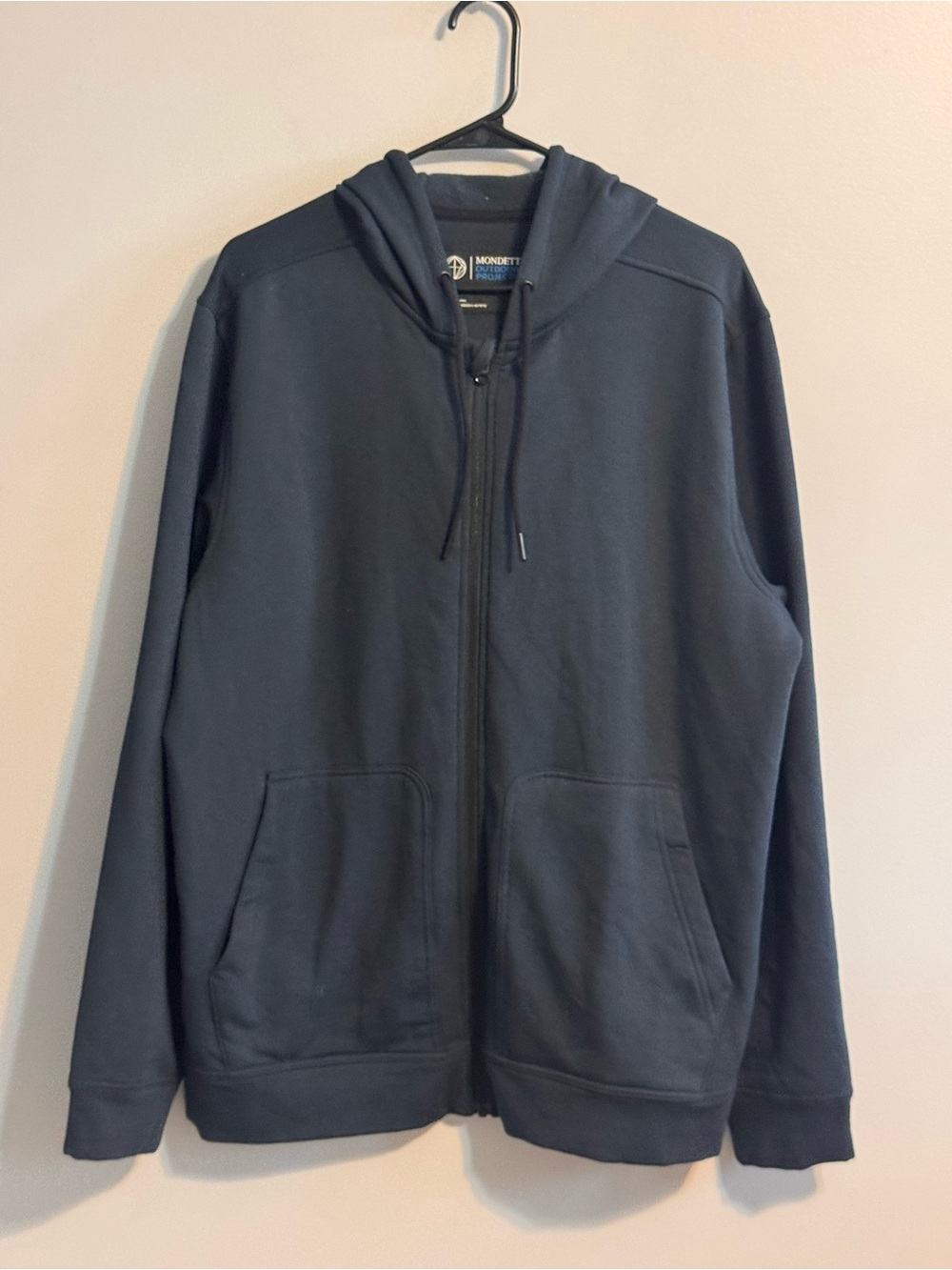 Mondetta Outdoor Project Full Zip Hoodie Black Modal Blend Size Large